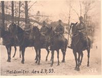 Meldereiter des Regimentsstabes 1915